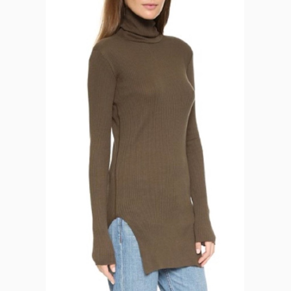 Helmut Lang brown turtleneck